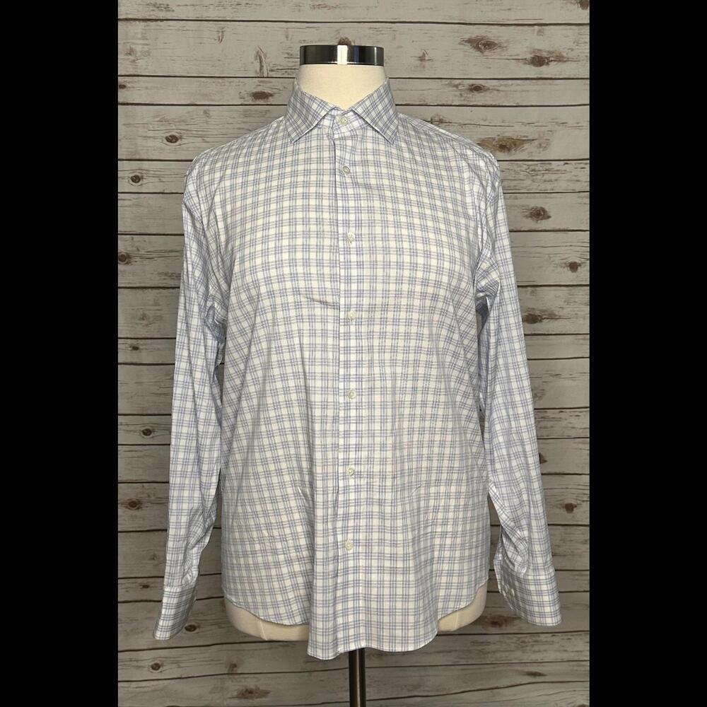 Bonobos plaid Athletic Fit button-down shirt Size 16.5/35